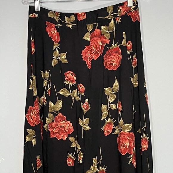 Vtg Express Maxi Skirt Women Medium Boho 90s Whimsigoth Bloomcore Cottagecore - Picture 11 of 12